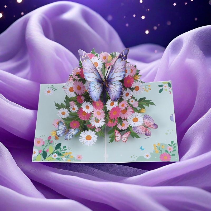 Dawn Bloom Butterfly 3D Pop-Up Card