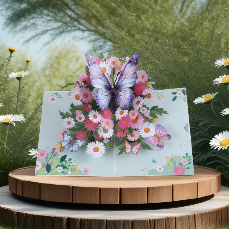 Dawn Bloom Butterfly 3D Pop-Up Card