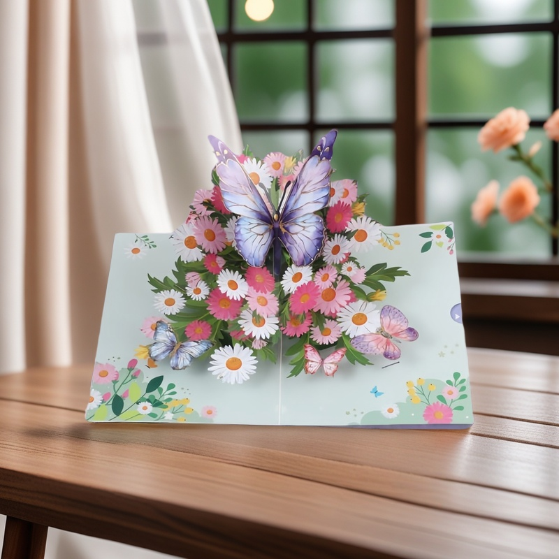 Dawn Bloom Butterfly 3D Pop-Up Card