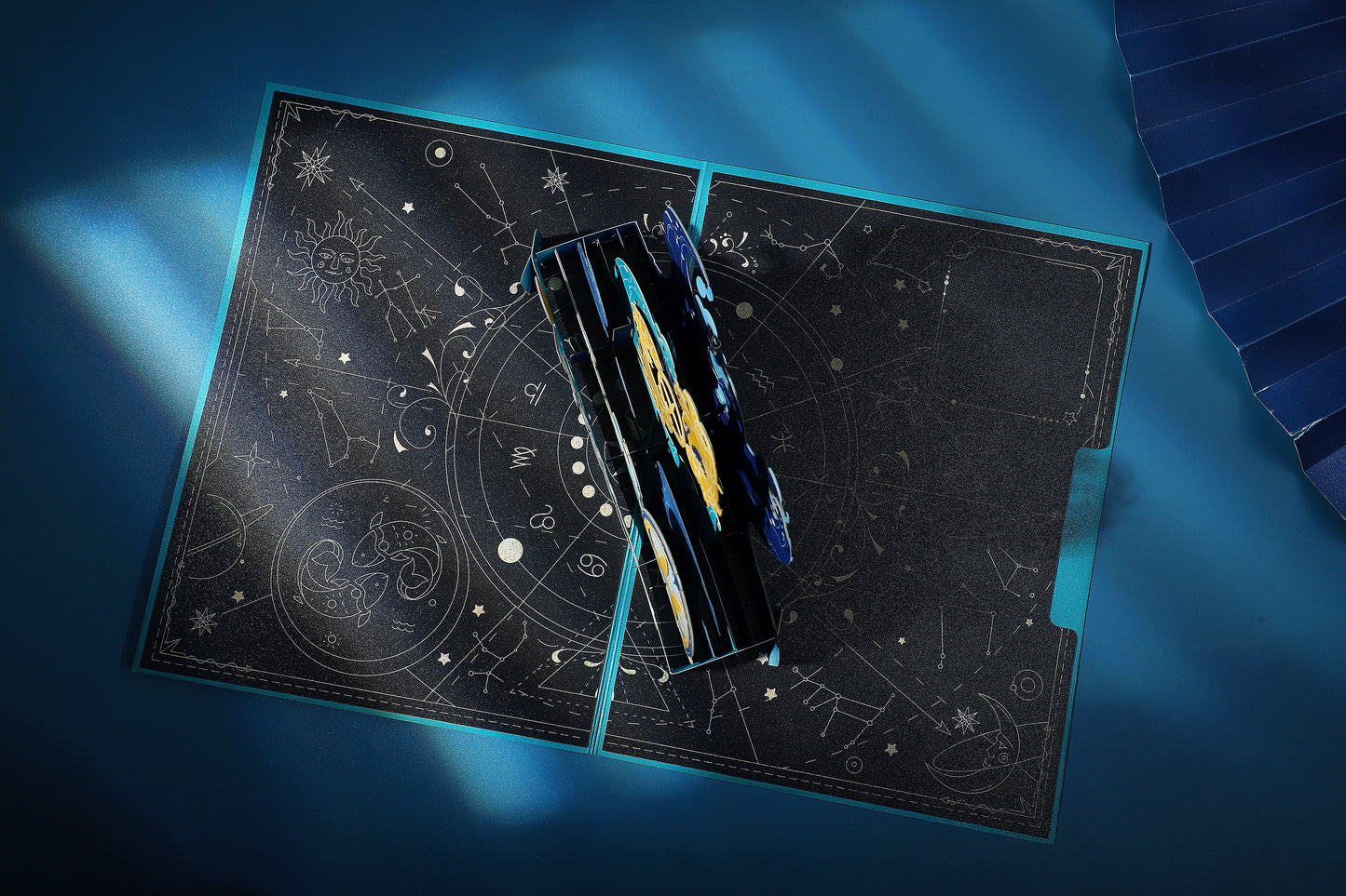 Pisces Zodiac Handmade 3D Pop-Up Card