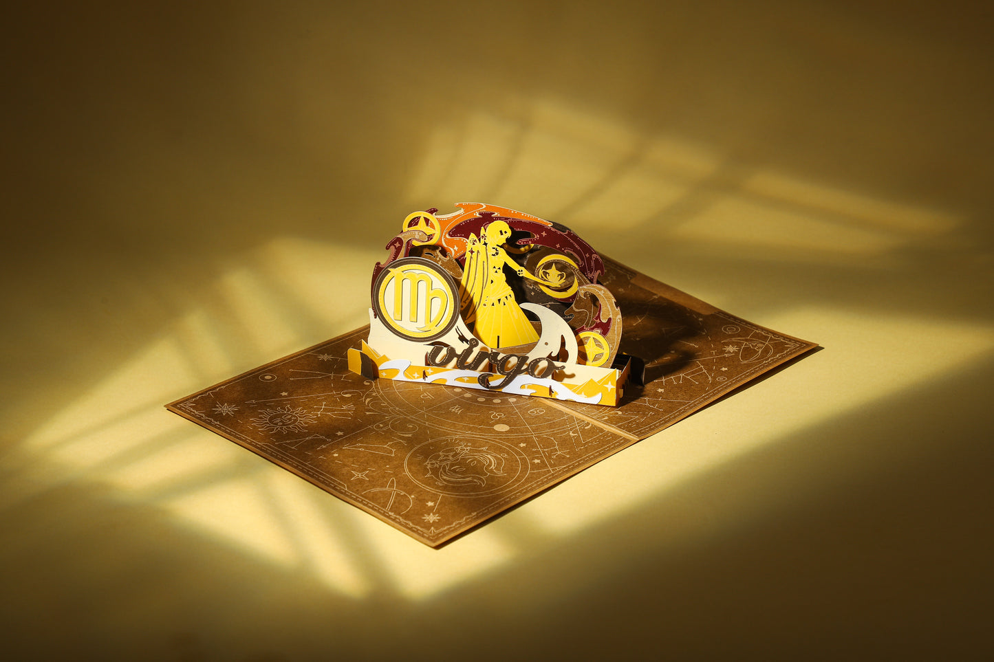 Virgos Zodiac Handmade 3D Pop-Up Card