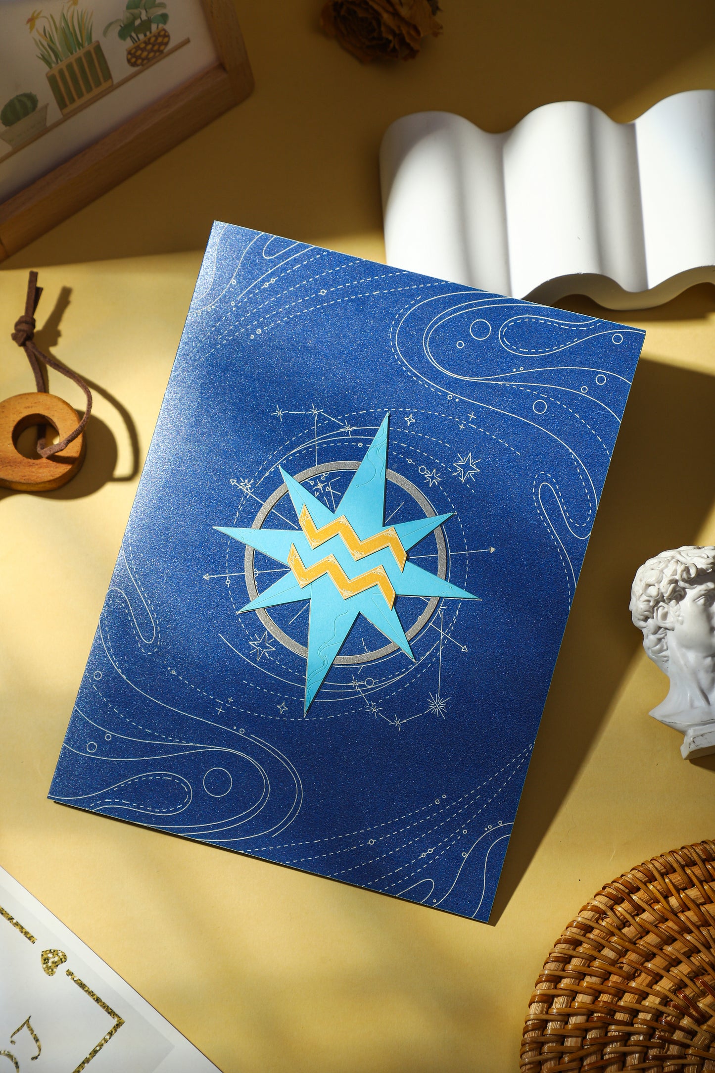 Aquarius Zodiac Handmade 3D Pop-Up Card