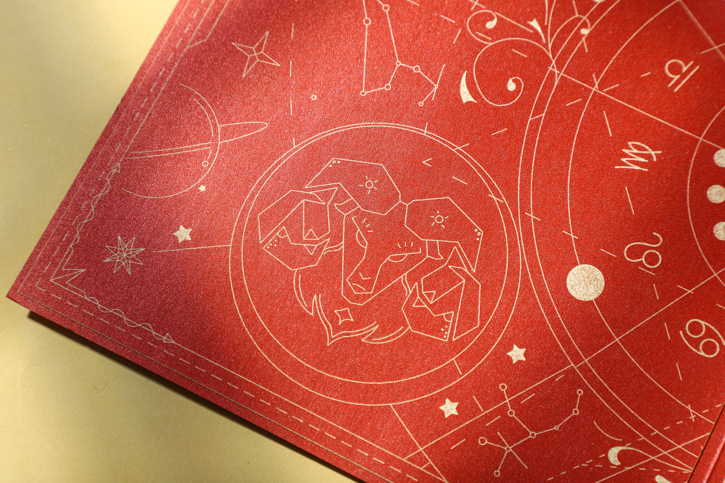 Aries Ram Handmade 3D Pop-Up Card