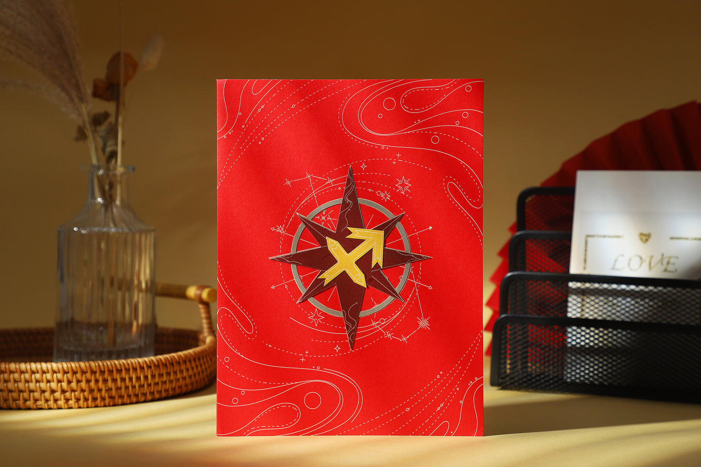 Sagittarius Constellation Handmade Pop-Up Card