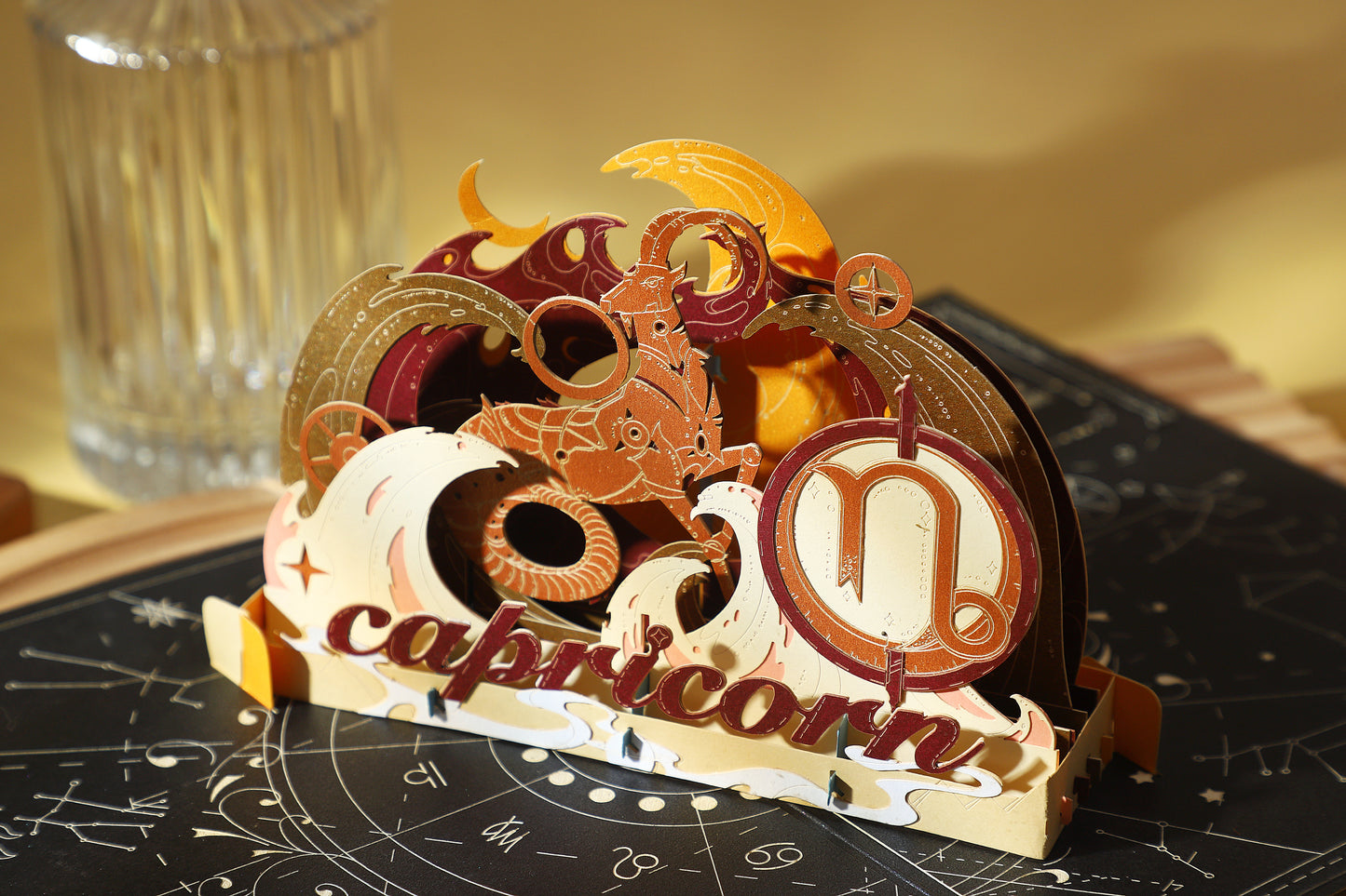Capricorn Zodiac Handmade 3D Pop-Up Card