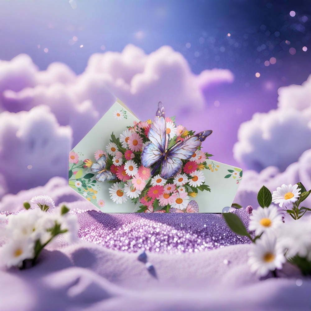 Dawn Bloom Butterfly 3D Pop-Up Card