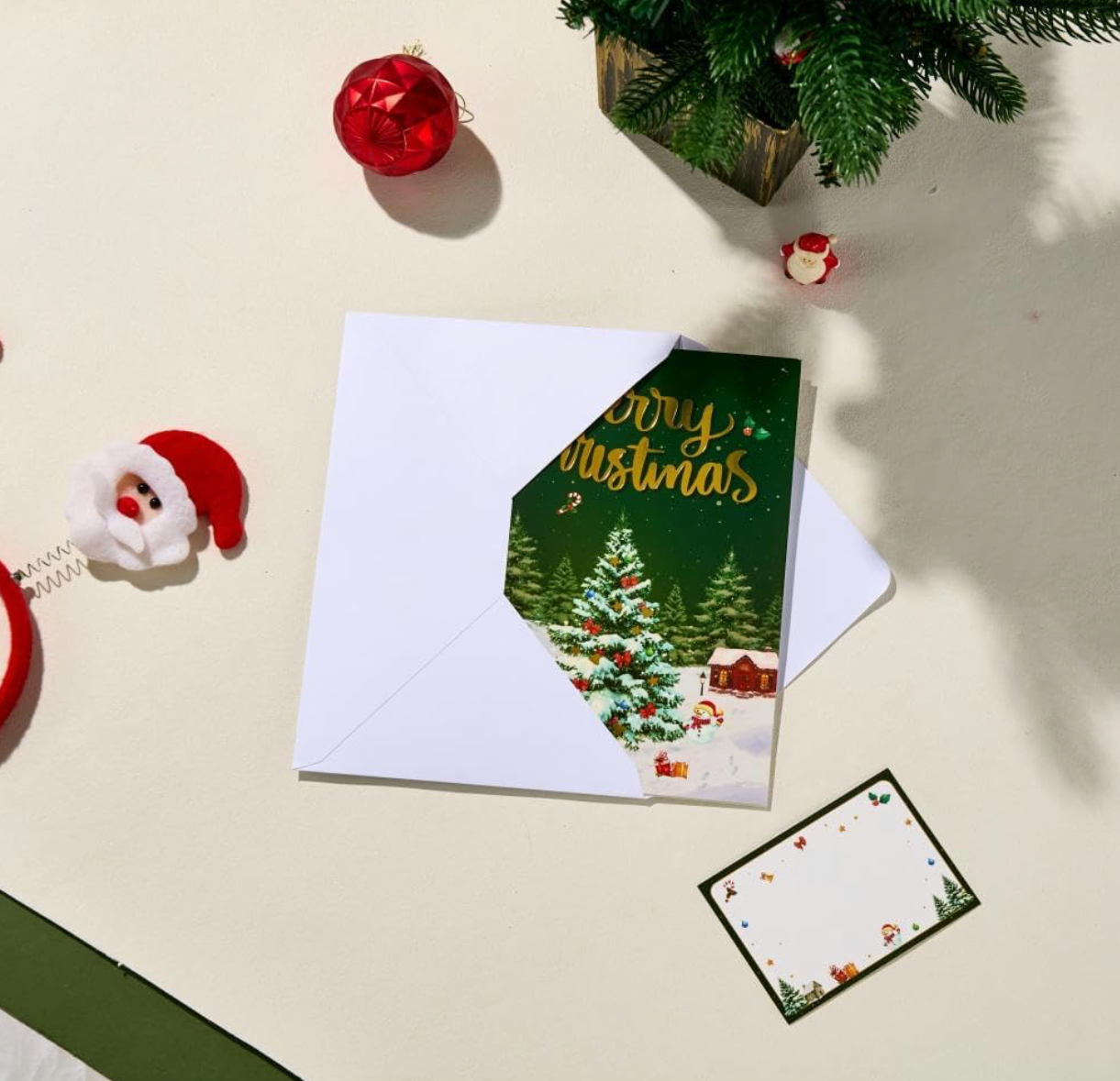 Musical 3D Snowy Village Christmas Greeting Card