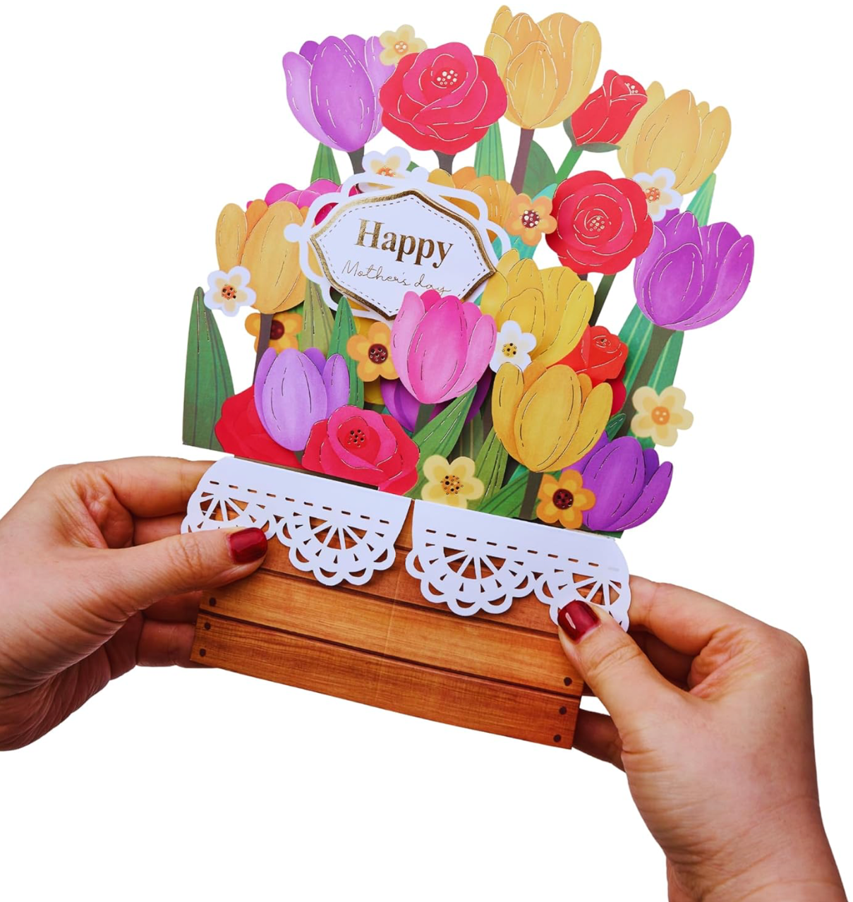 3D Pop-Up Tulip Bouquet Card