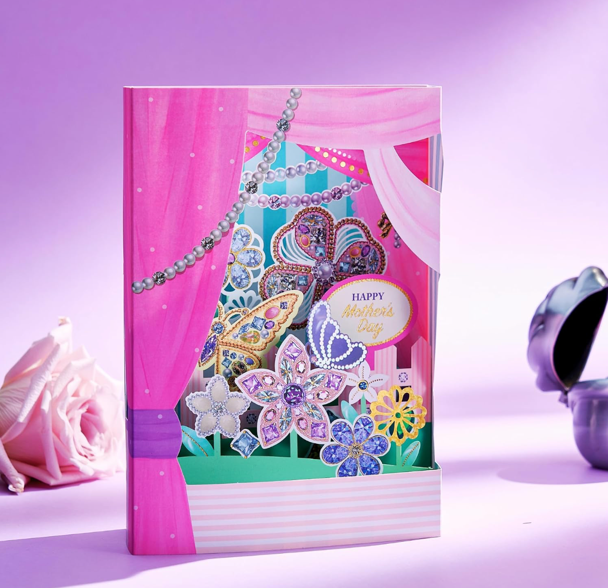 Jewelry-Inspired 3D Pop-Up Mother’s Day Card