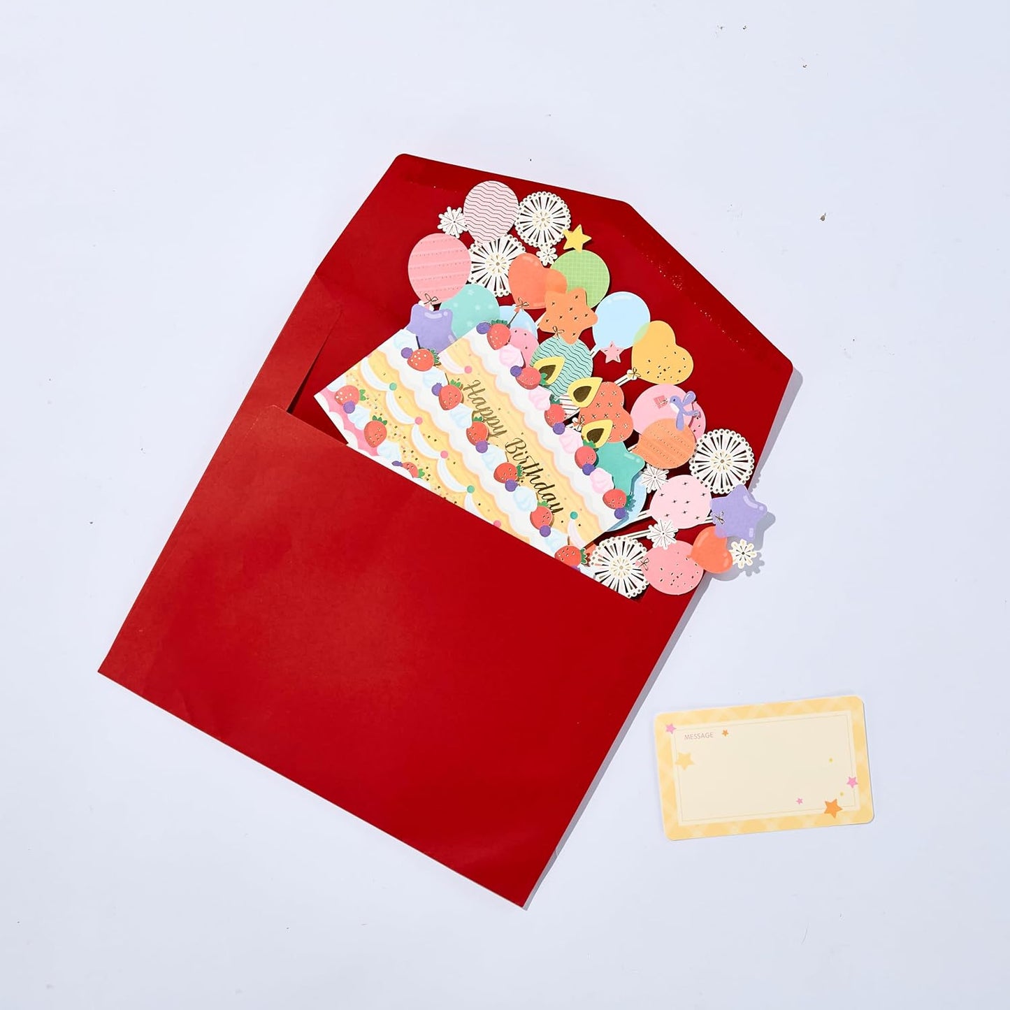 Birthday Cake Handmade 3D Pop-Up Birthday Card