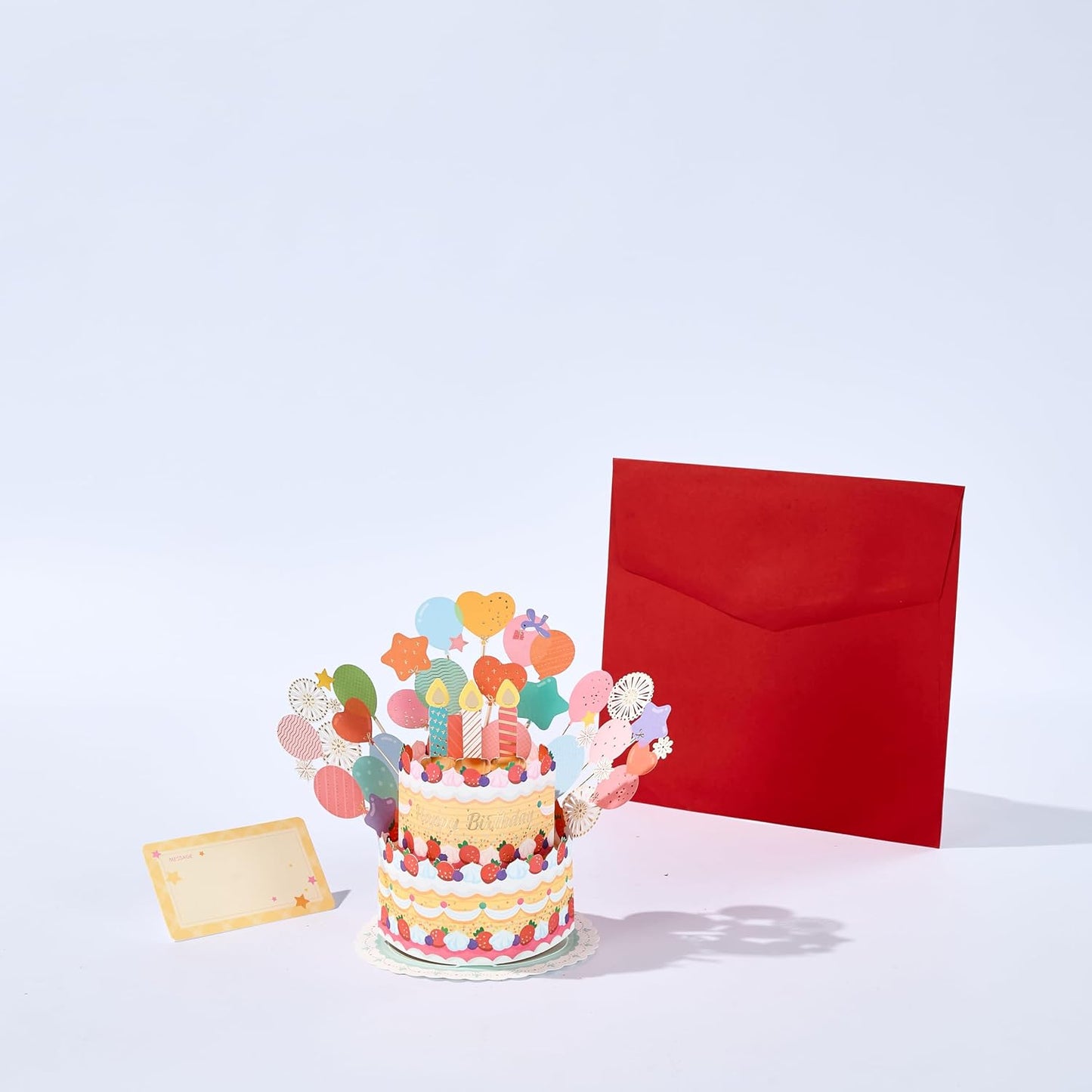 Birthday Cake Handmade 3D Pop-Up Birthday Card