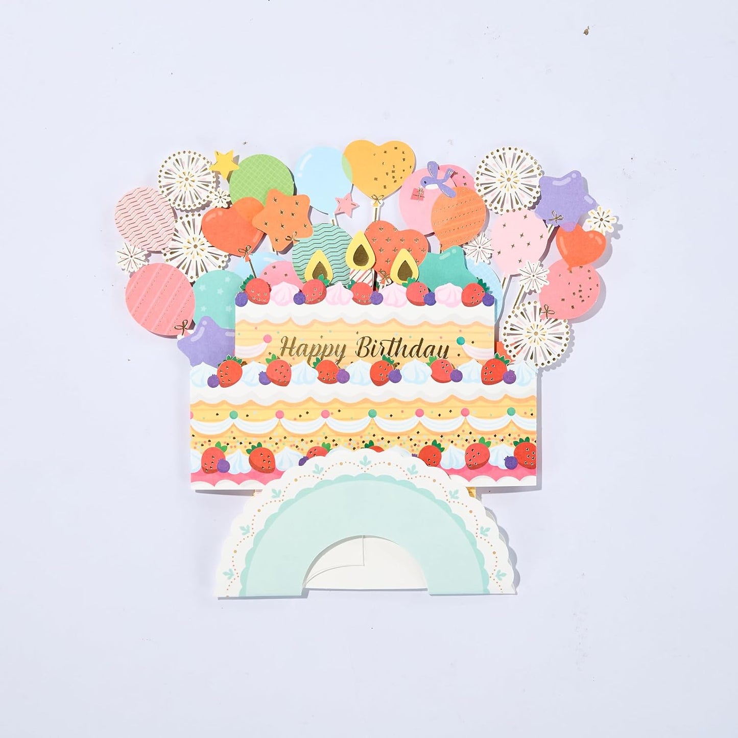 Birthday Cake Handmade 3D Pop-Up Birthday Card