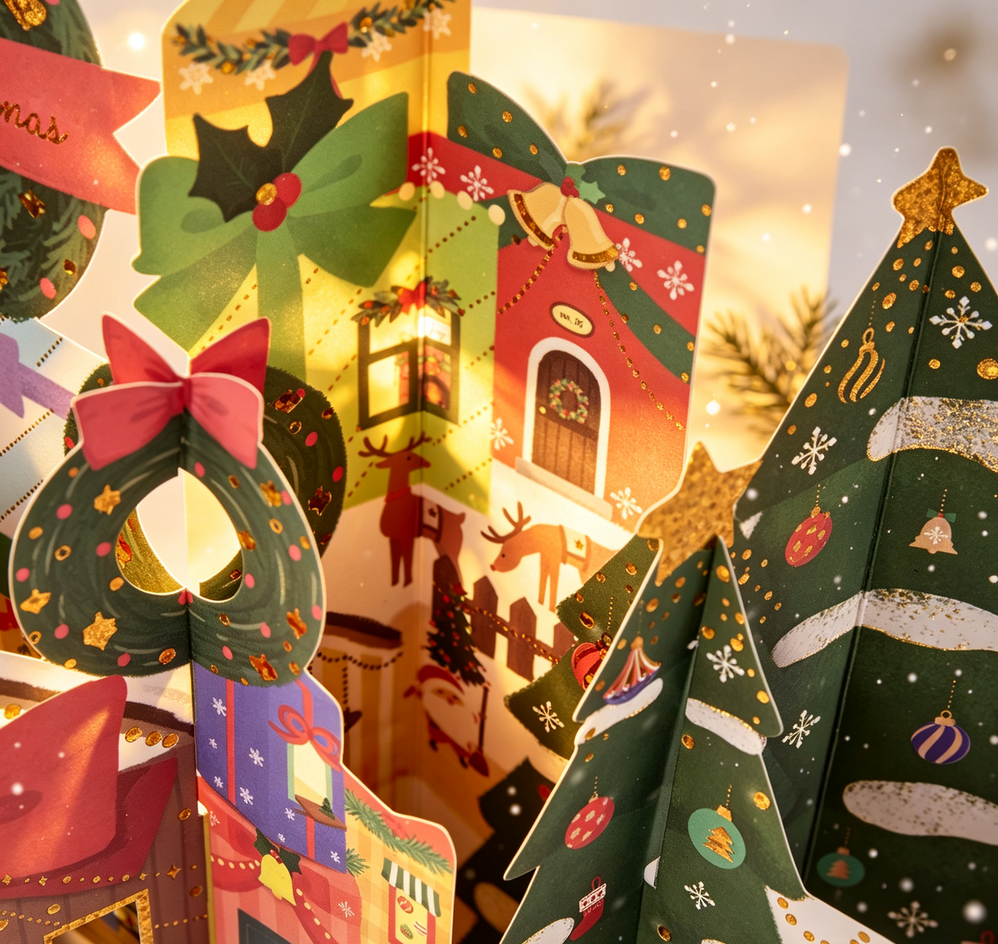 The Handcrafted 3D Christmas Castle Pop-Up Card