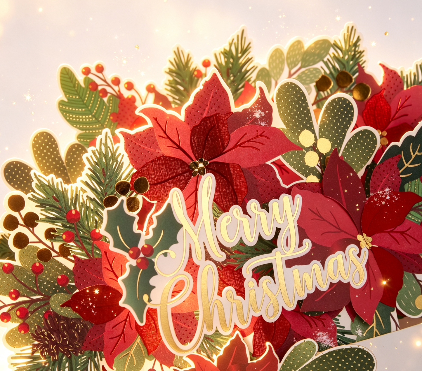 The Handcrafted 3D Christmas Light Pop-Up Card