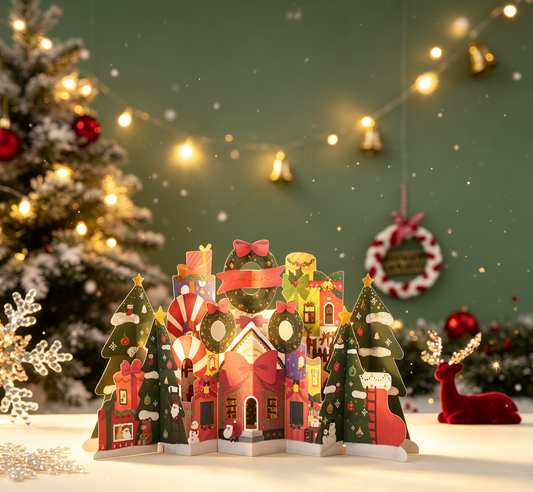 The Handcrafted 3D Christmas Castle Pop-Up Card