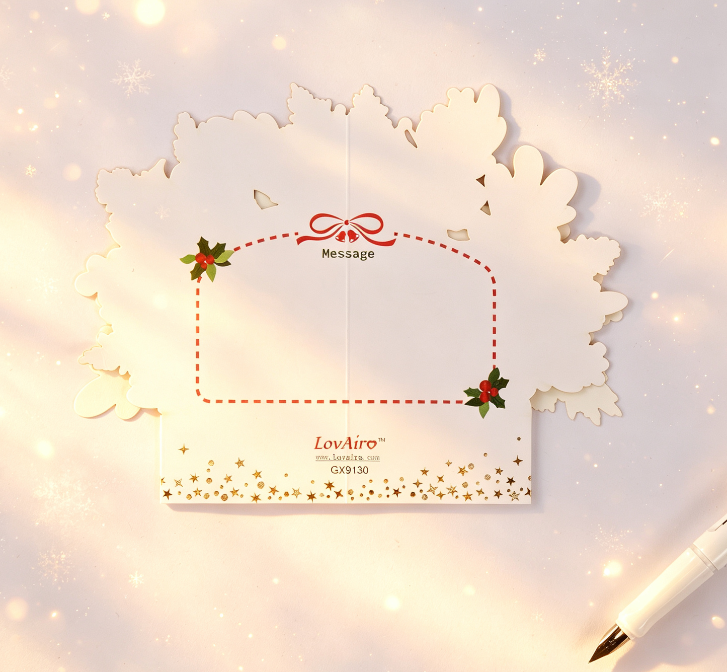 The Handcrafted 3D Christmas Light Pop-Up Card