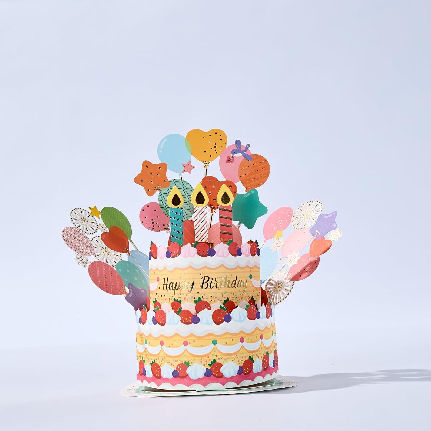 Birthday Cake Handmade 3D Pop-Up Birthday Card