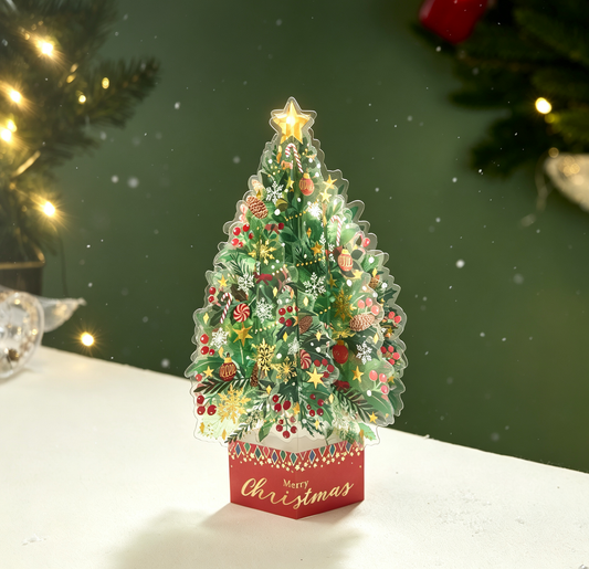 The Handcrafted 3D Christmas Tree Pop-Up Card