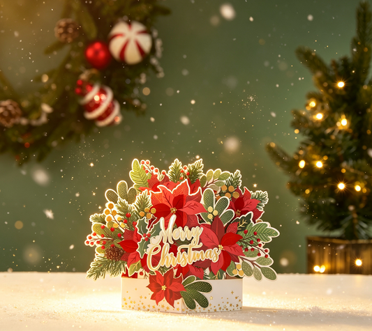 The Handcrafted 3D Christmas Light Pop-Up Card
