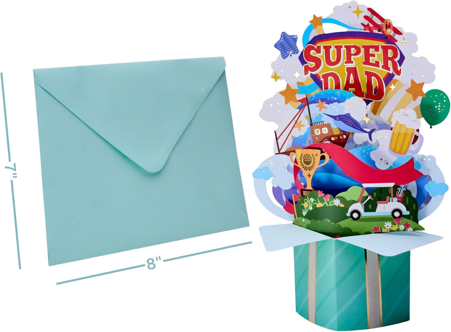 Super Dad Handmade 3D Pop-Up Card