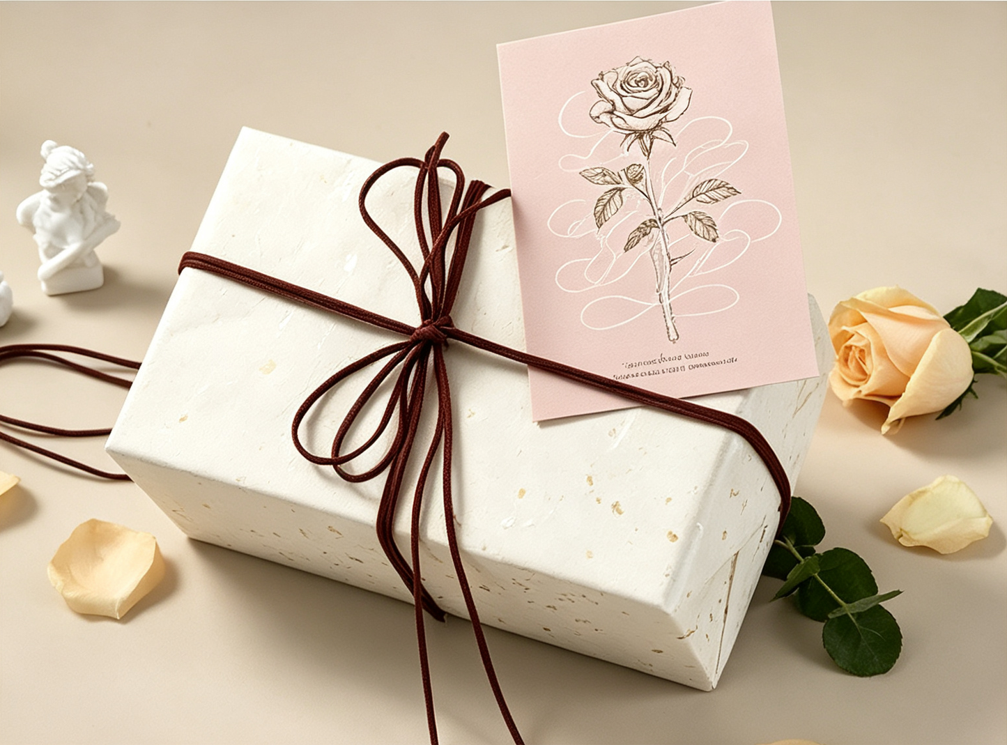 6-Piece Vintage Baroque Cupid Floral Love Series Greeting Card Set