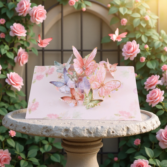 Waltz Butterfuly 3D Pop Up greeting card