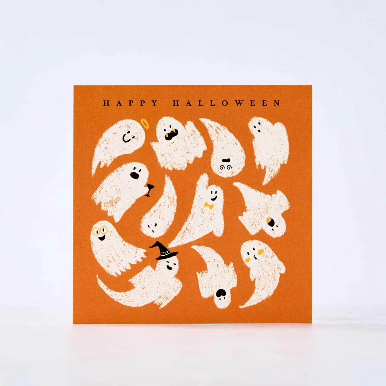 8-Piece Cute Ghost Halloween Card Set