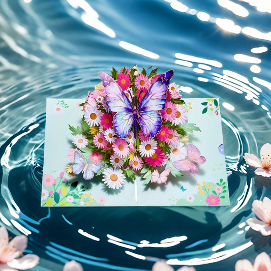 Dawn Bloom Butterfly 3D Pop-Up Card
