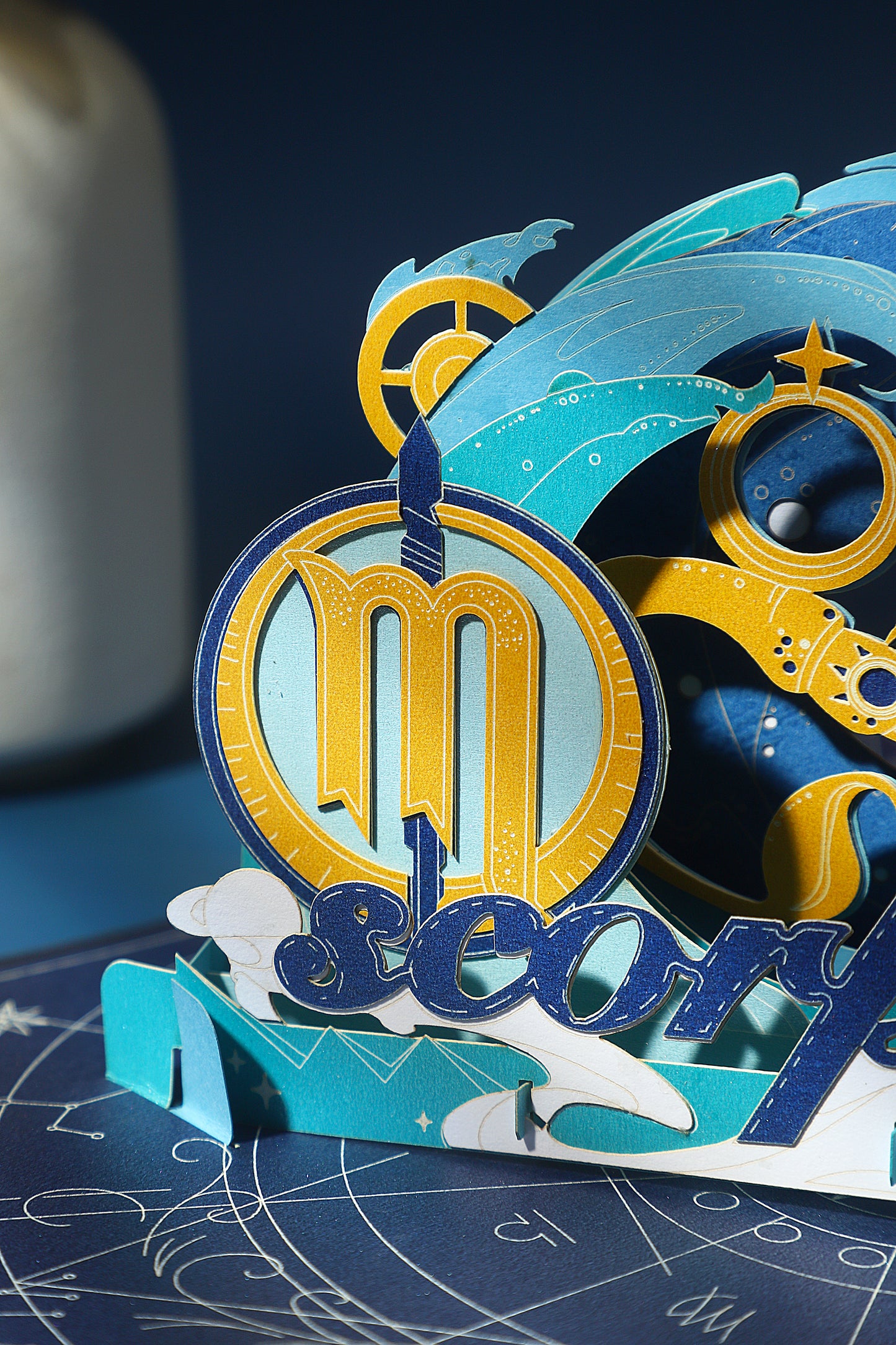 Scorpio Zodiac Handmade 3D Pop-Up Card