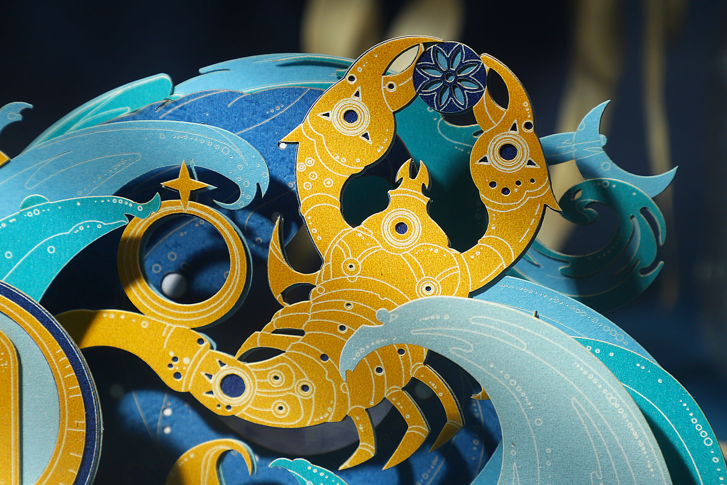 Scorpio Zodiac Handmade 3D Pop-Up Card
