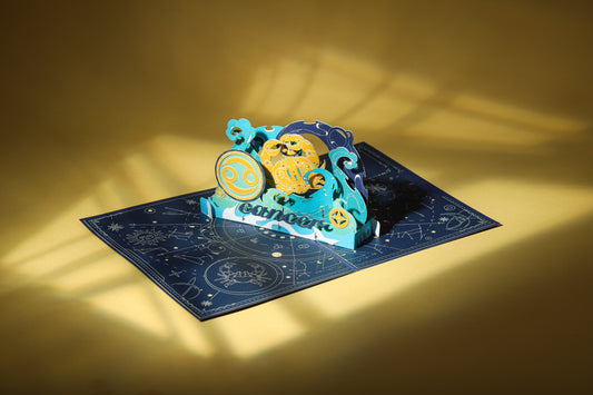Cancer Zodiac Handmade 3D Pop-Up Card