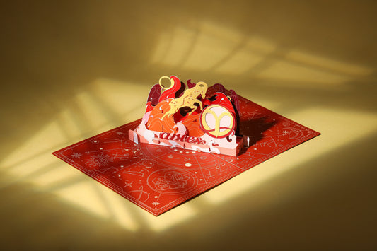 Aries Ram Handmade 3D Pop-Up Card