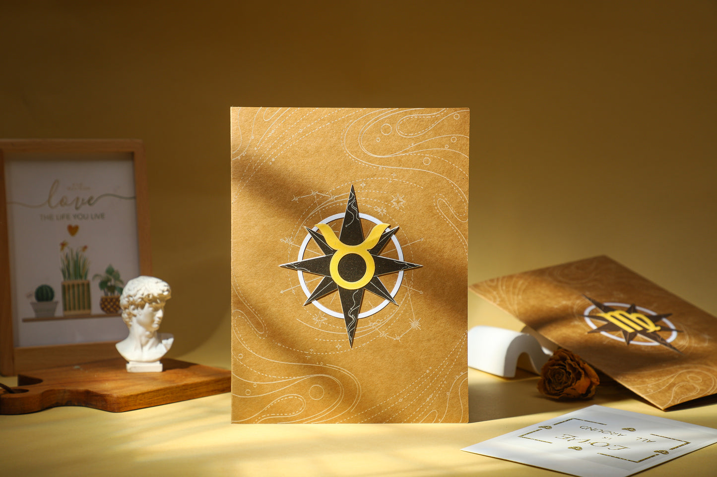 Taurus Bull Zodiac Handmade 3D Pop-Up Card