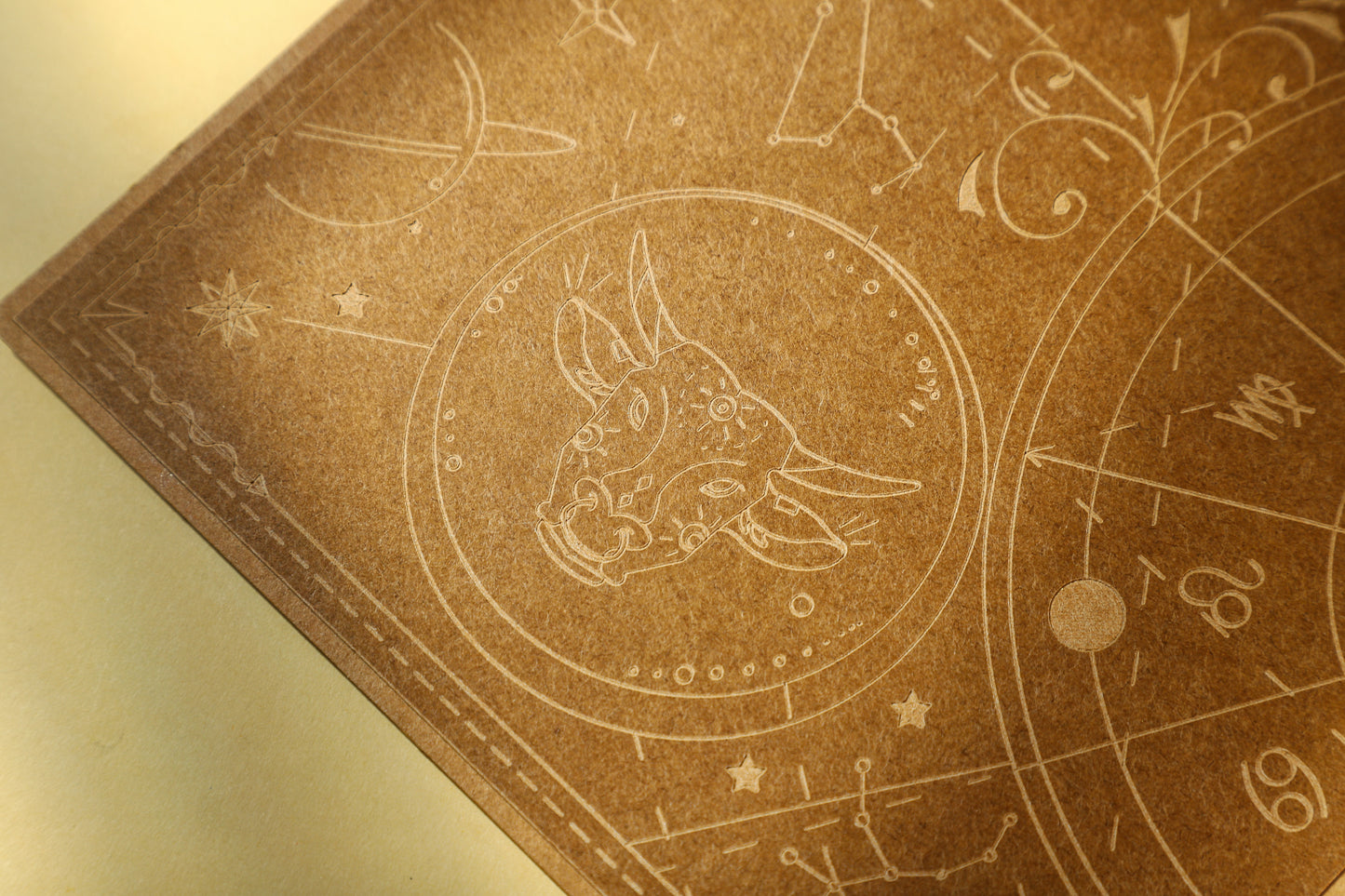 Taurus Bull Zodiac Handmade 3D Pop-Up Card