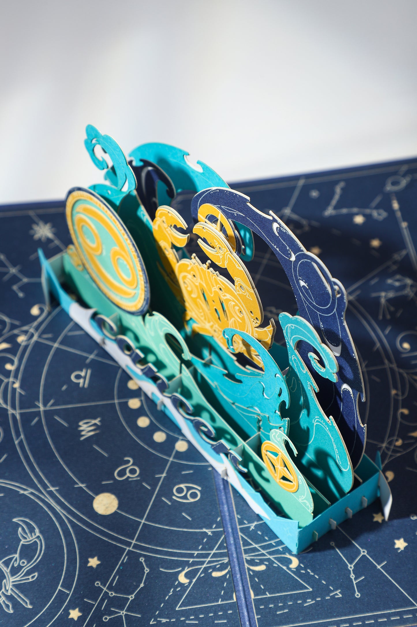 Cancer Zodiac Handmade 3D Pop-Up Card
