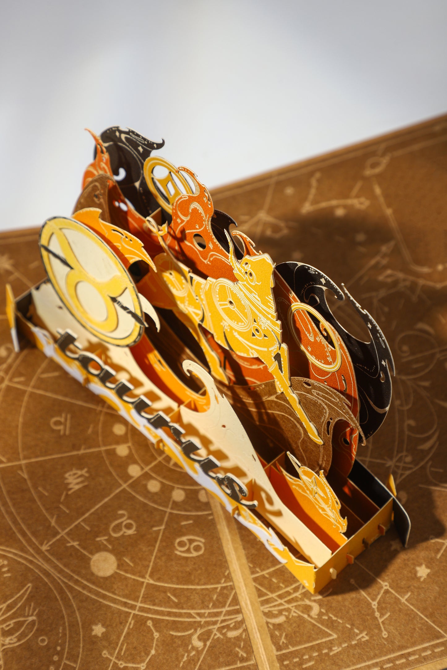 Taurus Bull Zodiac Handmade 3D Pop-Up Card