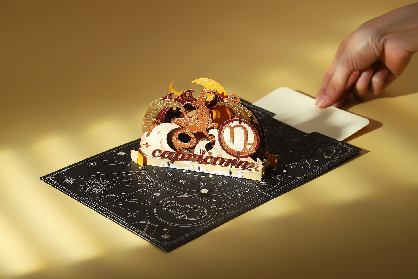 Capricorn Zodiac Handmade 3D Pop-Up Card