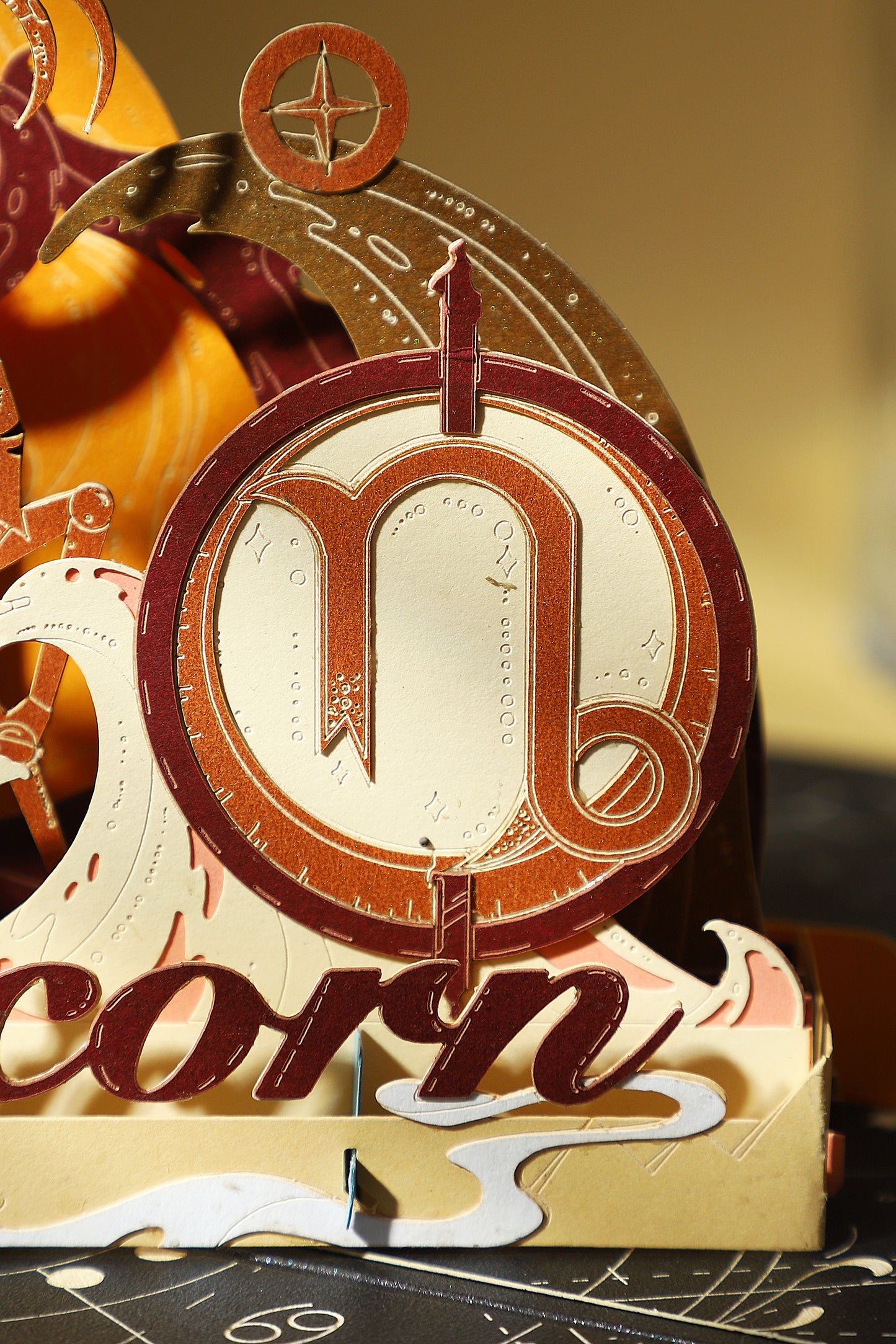 Capricorn Zodiac Handmade 3D Pop-Up Card