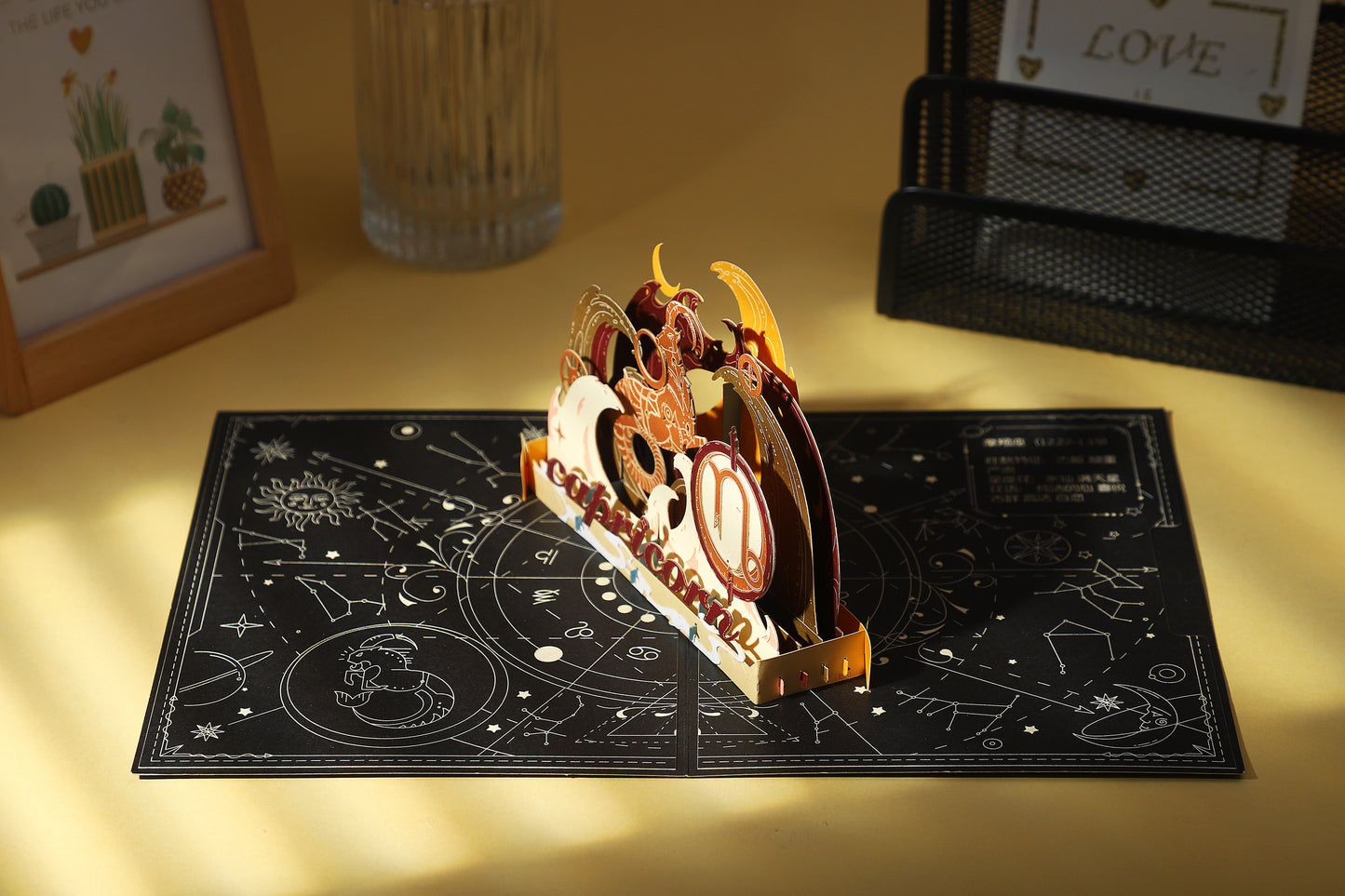 Capricorn Zodiac Handmade 3D Pop-Up Card
