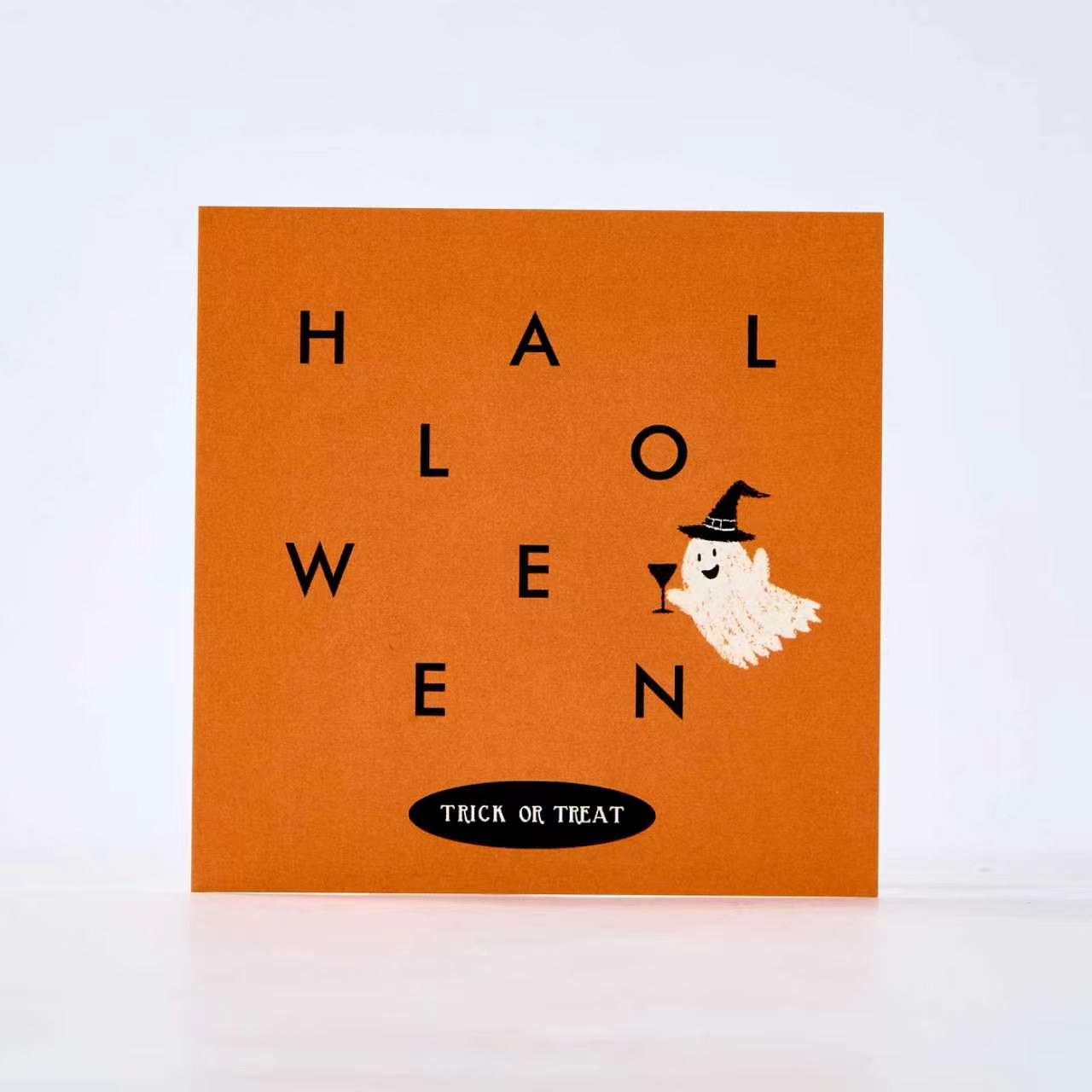 8-Piece Cute Ghost Halloween Card Set
