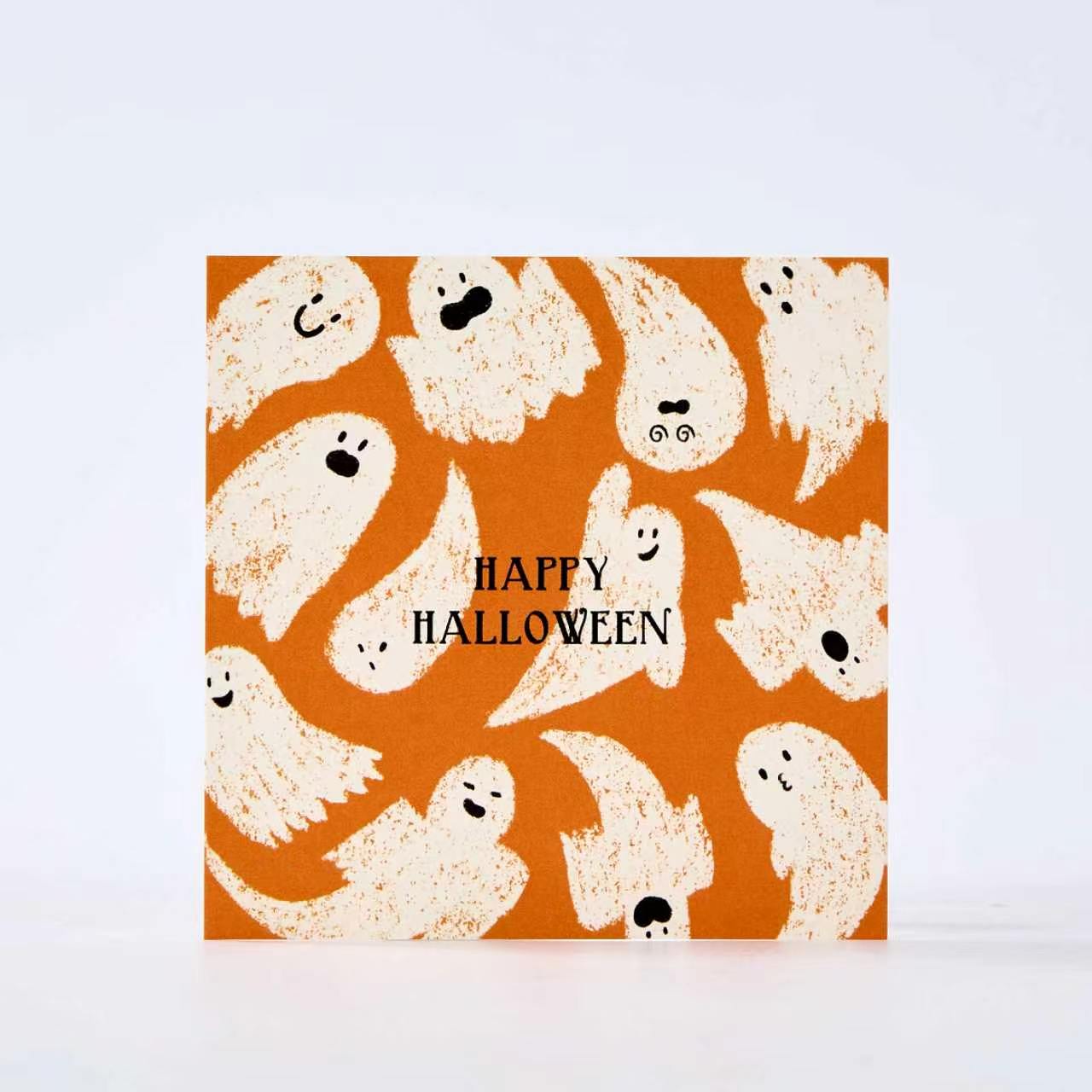 8-Piece Cute Ghost Halloween Card Set