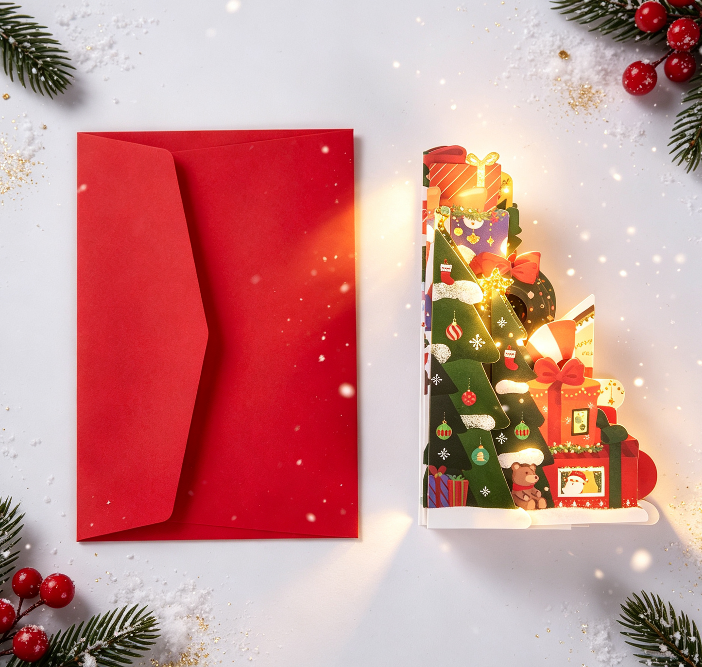 The Handcrafted 3D Christmas Castle Pop-Up Card
